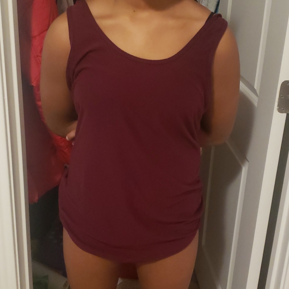 Maroon tank top
